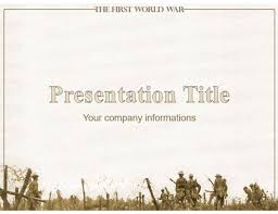 The First World War Free Military Powerpoint Template Military Powerpoint Powerpoint Templates Powerpoint