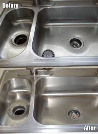 how to clean a stainless steel sink and