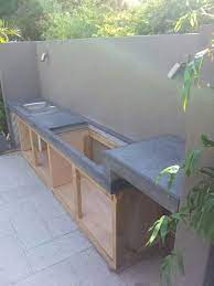 Polished Concrete Bbq Benchtop Concrete Studio Outdoor Kitchen Decor Diy Outdoor Kitchen Outdoor Bbq Kitchen