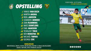 The match begins in 23:00 (moscow time). Fortuna Sittard On Twitter De Opstelling Samennaoveure Forvvv Dsol