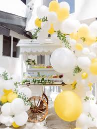 A diy balloon garland or arch is just what you need to glam up your next birthday party, baby shower, bridal shower or dinner party. Amazon Com Beaumode Diy Yellow And White Balloon Garland Arch Kit For 1st Birthday Sunshine Lemon Daisy Honeybee Popcorn Baby Shower Bridal Shower Party Backdrop Decoration Toys Games
