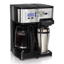 A single pod or capsule is loaded into the coffee maker. Flexbrew 2 Way Coffee Maker With 12 Cup Carafe Pod Brewing Black Stainless 49983 Hamiltonbeach Com