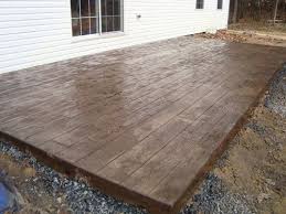 Patio Idea I M Loving The Stamped Concrete That Looks Like Wood Myhomelookbookmyhomelookbook Concrete Patio Cost Concrete Patio Designs Patio Stones