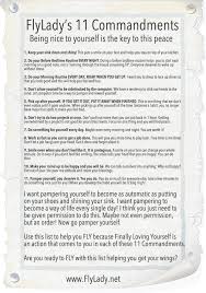 flylady's 11 commandments flylady.net