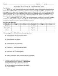 Dna replication & protein synthesis virtual lab sheet part 1 dna replication: Discovery Of Dna Lesson Plans Worksheets Lesson Planet