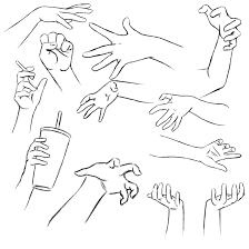 Hand Practice 1 By Ruuruu Chan On Deviantart Hand Drawing Reference Drawing Base Anime Hands