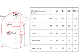 size guide elom doussey tailoring