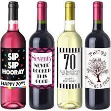 Other diy 70th birthday gifts for dad. 70th Birthday Wine Labels This Year S Best Gift Ideas