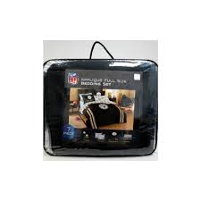 This set is designed with your favorite football teams logo and name in the center of the 86 in. Pittsburgh Steelers Nfl Applique Full Size 7 Piece Bedding Set Steel City Collectibles