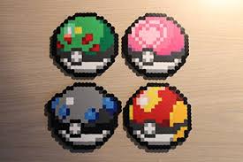 Download transparent pokemon ball png for free on pngkey.com. Amazon Com Poke Ball Pixel Art Bead Sprites From The Pokemon Series Handmade
