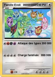 Imprime et colorie 20 superbes dessins de tes personnages préférés. Pokemon Famille Evoli 9999999999