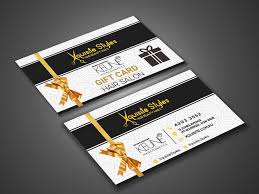 5.59 x 4.33 » style: Entry 25 By Ekramul2018 For Gift Card Design In Dl Size For A Salon Freelancer