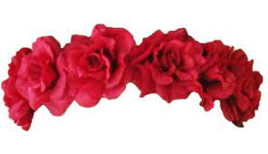Transparent Overlays On Tumblr Flower Crown Drawing Red Flower Crown Red Flowers