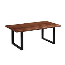 Uniquely yours as no two pieces are exactly alike. Contemporary Home Living 44 Brown And Black Rectangular Oregon Live Edge Coffee Table