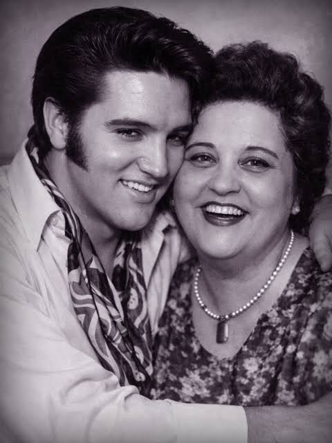 Today, we're remembering Elvis Presley's beloved mother, Gladys, who died  on this day in 1958. She was only 46 years old. 💔 Sadly, Elvis died almost  exactly 19 years later, on August 16, 1977. He was