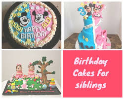 Combined Joint Birthday Cake For Brother And Sister Birthday Cakes For Siblings Cake Buy Cake Yummy Cakes