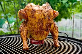 Beer can chicken takes about an hour of total cook time — so you're essentially setting your grill up depending on your grill, this could mean setting all the coals to one side on your charcoal grill or lighting half of your gas grill burners to high while the others stay off. Beer Cola Can Chicken Recipe