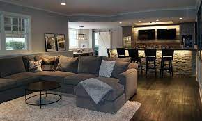 White leather baughman armchair & torino bird lamp. Living Room Bar Ideas Designing Idea