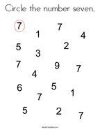 Click on any the 1970's picture above to start coloring. Number 7 Coloring Pages Twisty Noodle