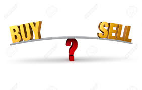 Gold stock buy or sell. A Bright Gold Buy And Sell Sit On Opposite Ends Of A Gray Stock Photo Picture And Royalty Free Image Image 28020996