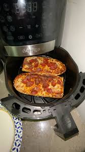 How to make air fryer frozen pizza. Frozen French Bread Pizza 375 In Five Minutes Airfryer