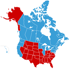 The land border between the u.s. Jesusland Map Wikipedia