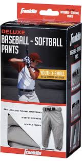 Brand New Boys Franklin Deluxe Baseball Softball White Pants