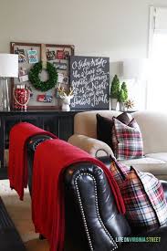 A Very Merry Christmas Home Tour Christmas Home Plaid Living Room Christmas Decorations