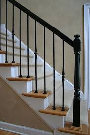 Traditional metal staircases with stair spindles | jarrods. Black Handrail Iron Stair Railing Wrought Iron Stair Railing Wrought Iron Stairs
