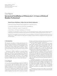 Pdf Intravesical Instillation Of Mitomycin C A Cause Of Delayed Bladder Perforation