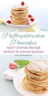 Opi S Pufferplatzchen Minipfannkuchen Mit Rosinen Einfach Stephie Rezept Minipfannkuchen Lebensmittel Essen Rezepte