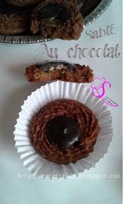 Delice Et Gourmandise Recettes Algeriennes Sable Au Chocolat Recette Petit Four Sables Au Chocolat Sables