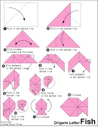 Origami Letter Fish Origami Fish Origami Easy Origami