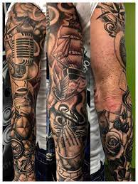 I especially love smooth outlines and bright bold colors. Sleeve In Progress Done By Willie Ta Timeless Tattoos Facebook