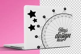 Duct Tape Mockup Banner Template Laptop Stickers Templates
