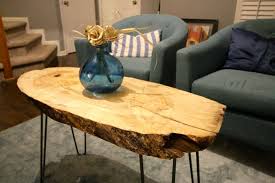 You really only need a few materials to make this stylish surface that you can use as a coffee table or side table. Diy Live Edge Wood Slab Coffee Table