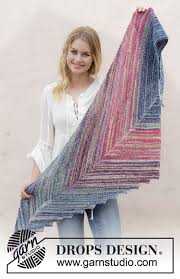 The scarf is knit in linen stitch lengthwise (each row travels the entire length of the scarf, rather than back and six different patterns are provided. Point The Way Drops 186 4 Free Knitting Patterns By Drops Design