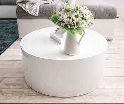 Couchtisch Serin 60 Cm Weiss Hochglanz Rund Wohnzimmertisch Esstisch Mit Glasplatte Couchtisch Weiss Hochglanz