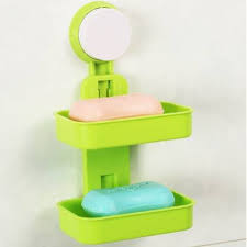 63 list list price $91.99 $ 91. Vmoni Double Layer Soap Box Suction Cup Holder Rack Bathroom Shower Soap Dish Hanging Tray Wall Holder Storage Holders Number Of Shelves 1 G Multi Color Price In India Buy Vmoni Double Layer
