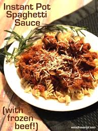 Can You Cook Frozen Ground Beef In A Pan Recipe Instant Pot Spaghetti Sauce With Frozen Ground Beef Recipe Ground Beef Spaghetti Sauce Instant Pot Recipes Pot Recipes