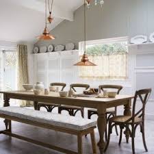 Base allows for seating around the entire table without being in the way of chairs and legroom. Farmhouse Table With Bench And Chairs Ideas On Foter