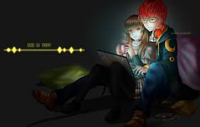 Background mystic mystic messenger unknown space phone wallpaper wallpaper i wallpaper. Wallpaper Night Pair Laptop Chips 707 Mystic Messenger Images For Desktop Section Syonen Download