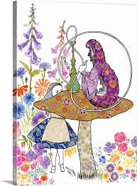 An archival quality giclée print on beautiful hahnemühle 305gsm photo rag art paper, signed bottom right corner and posted out flat in a heavy duty board. Alice In Wonderland Caterpillar Wall Art Canvas Prints Framed Prints Wall Peels Great Big Canvas