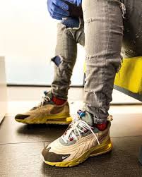 New Travis Scott Nike Air Max 270 On Feet Cactus Trails Running Shoes In 2020 Nike Casual Shoes Nike Air Max Nike Shoes Air Max