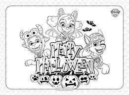 These spring coloring pages are sure to get the kids in the mood for warmer weather. Paw Patrol Happy Halloween Pdf Coloring Book
