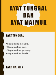 Saya akan menghubunginya, kalau saya sedang tidak sibuk. Ayat Tunggal Dan Ayat Majmuk