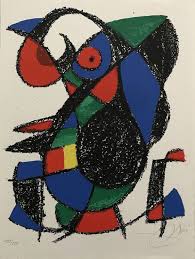 Joan miro, mural paintings exhibition, galerie maeght, paris, 1961. Miro Lithographe Ii Planche 12 By Joan Miro 1975 Print Artsper 957354