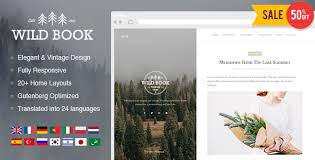 Wild Book Vintage Elegant Wordpress Blog Theme Blog Themes Wordpress Wordpress Blog Themes Free Blog Themes