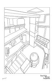 Three Point Interior Perspective Interior Design Sketches Drawing Interior Three Point Perspective