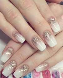 verlauf glitzer nagel weiss brautnagel braut nagel nagel hochzeit